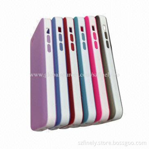 TPU case for iPhone 5C, double color injection, simple and fashion